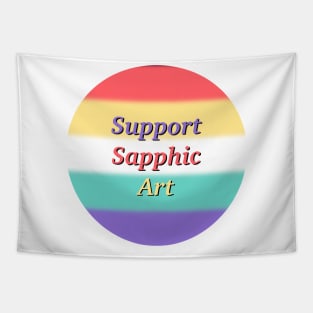 Support Sapphic Art Tapestry