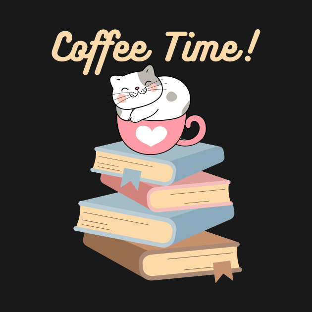 Coffee Time Cat by tmbakerdesigns