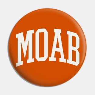 Moab Utah Type Mountain Biking Trail Running Pin