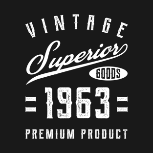 57th Birthday Gifts Vintage Premium 1963 T-Shirt