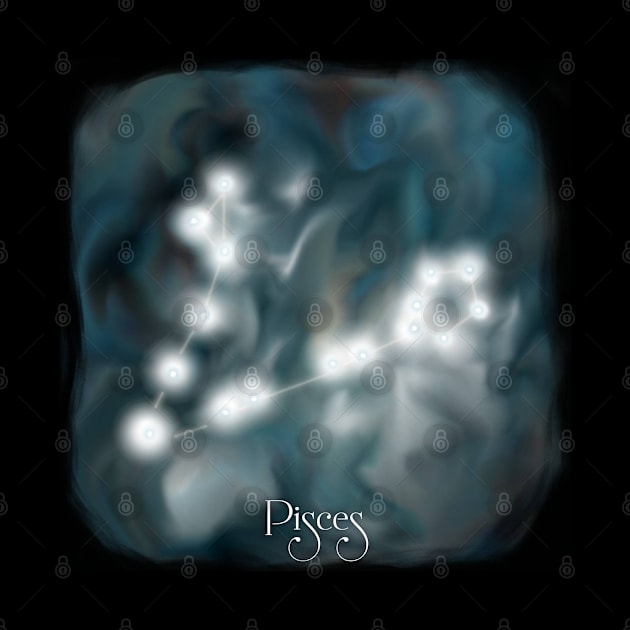 Pisces Constellation inspired Artwork by Don’t Care Co