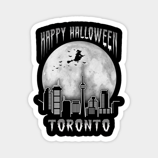 Happy Halloween Toronto Canada Magnet by travel2xplanet