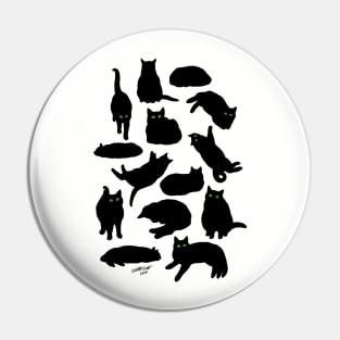 Moony Silhouettes Pin