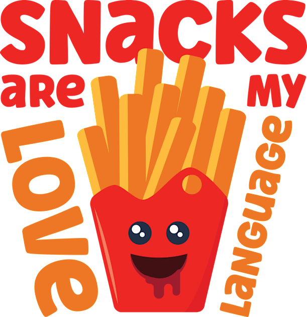 Snacks are my love language Kids T-Shirt by Digital Borsch