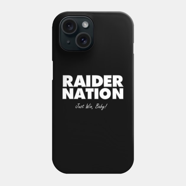 Raider Nation Is Forever Phone Case by capognad