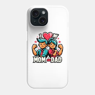 I love my mom and dad Phone Case
