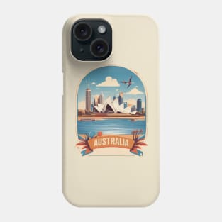 Vintage Travel Australia Design Phone Case