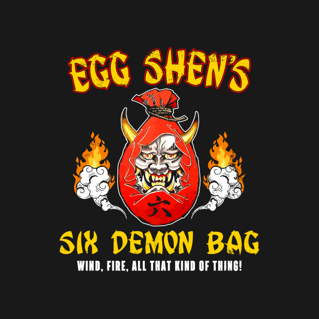 Six Demon Bag (Black Print) by Miskatonic Designs