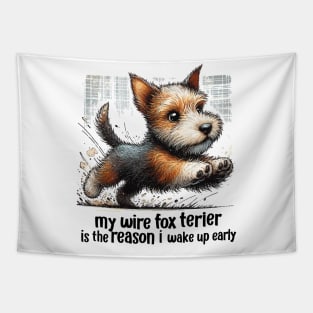 Wire Fox Terrier Tapestry