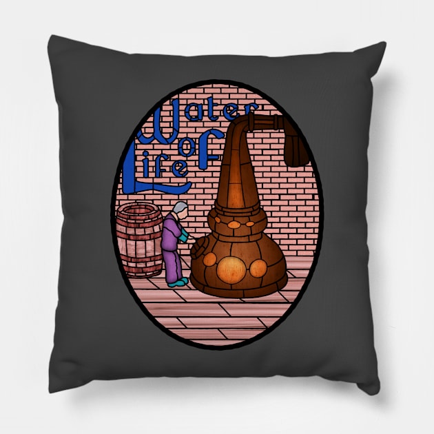 Water of Life Pillow by jephwho