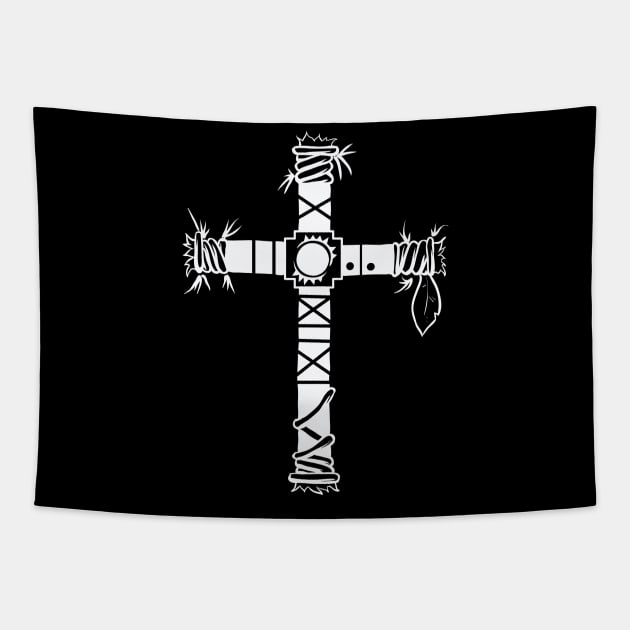 Cross 10 Great for Mask Tapestry by Verboten