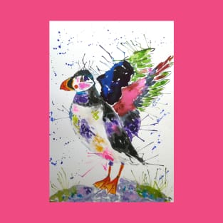 Colourful Puffin T-Shirt