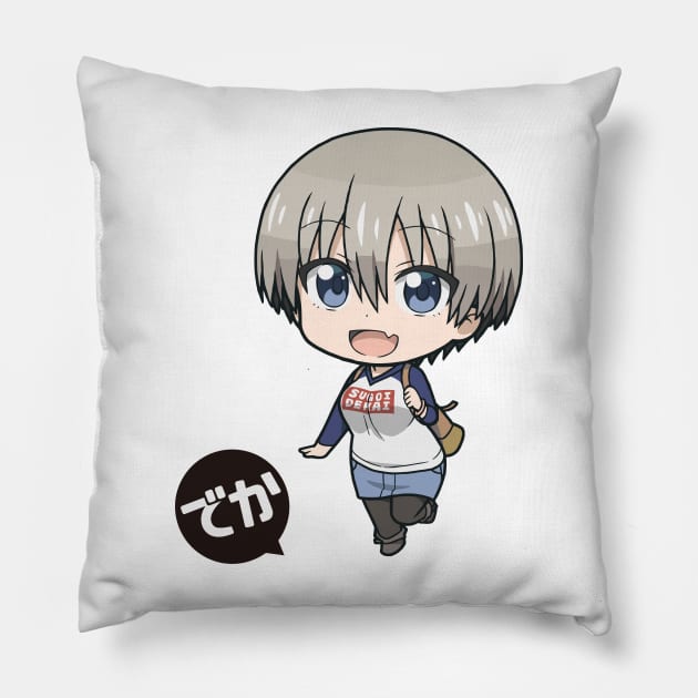 uzaki want a hugh Pillow by JamesCMarshall