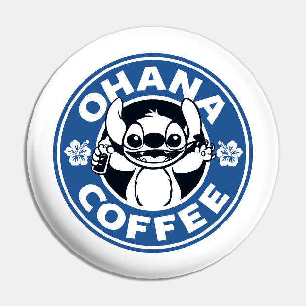 Ohana Coffee - Blue Version Pin by Ellador