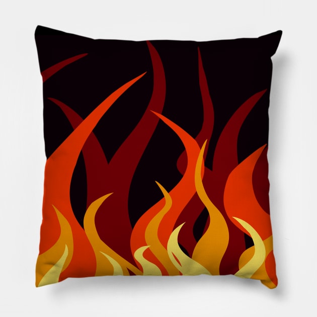 Flames Pillow by VazMas Design