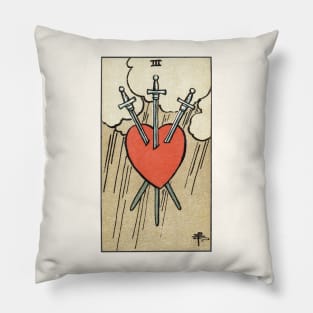 THREE OF SWORDS Pillow