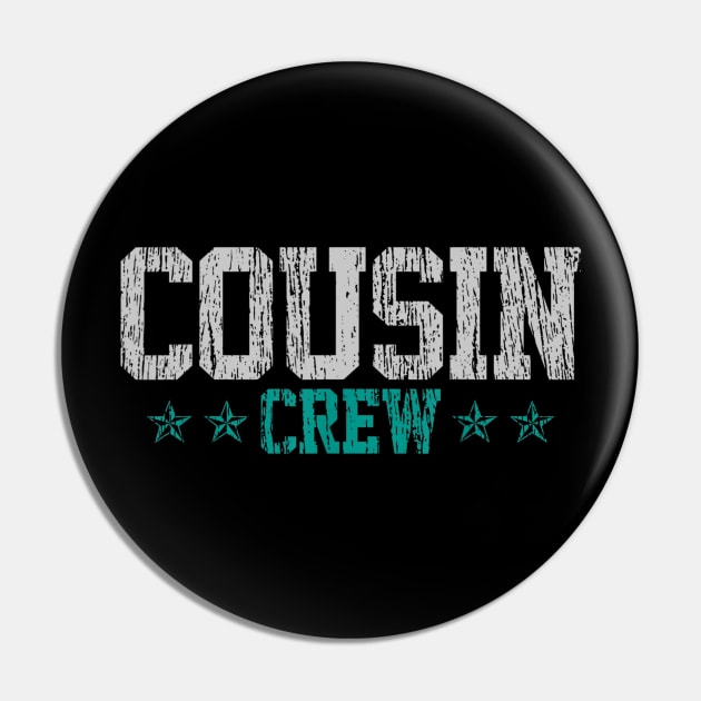 Funny Vintage Cousin Crew Gift Pin by daylightpombo3