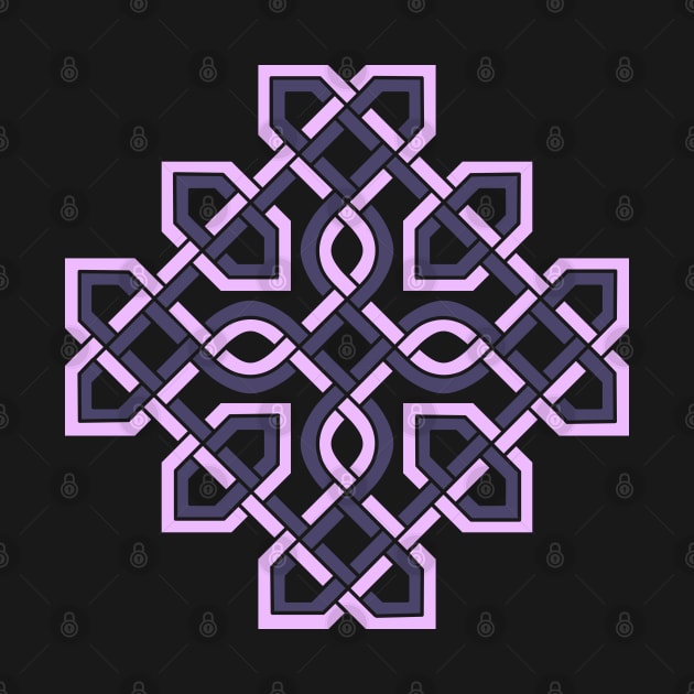 Celtic Cross Weaved Purple by Wareham Spirals