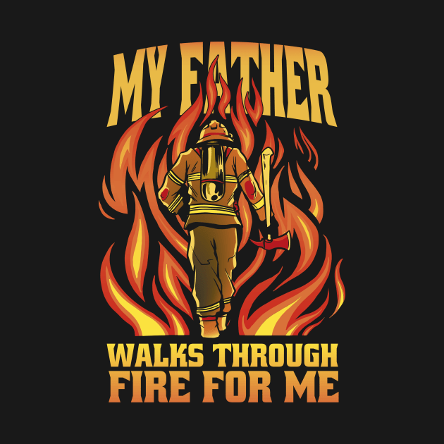 Firefighter Dad Squad - Firemen Father by Popculture Tee Collection