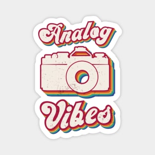 Retro Photographer Vintage Analog Vibes Magnet