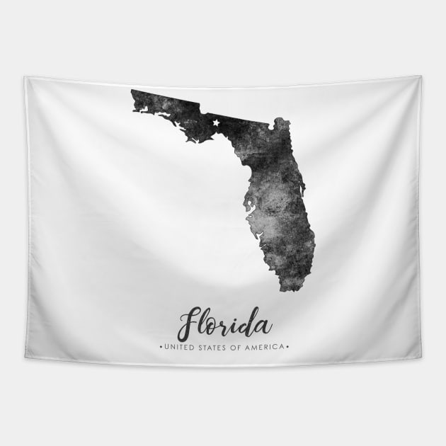 Florida state map Tapestry by StudioGrafiikka
