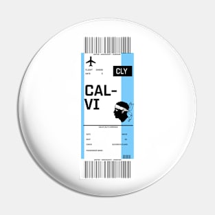 Boarding pass for Calvi Pin