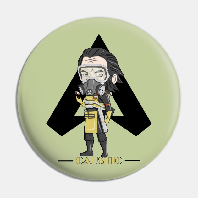 Caustic Apex Chibi Pin by BizZo