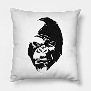 Angry Gorilla Mad Silverback African Animal Jungle Pillow