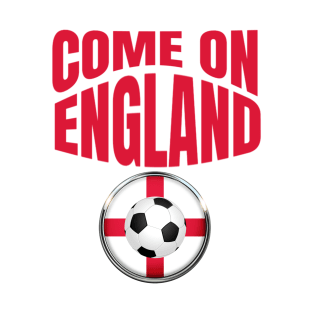 England Flag Soccer Shirt Come On England Soccer Jersey Football T-Shirt T-Shirt