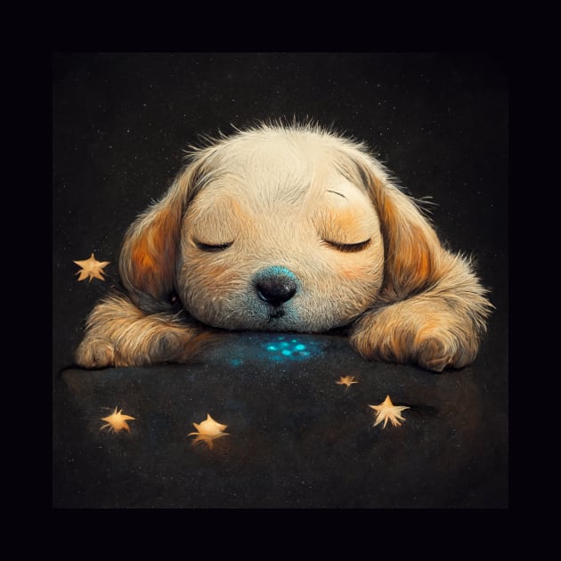 Snoozing Puppy by Kazaiart