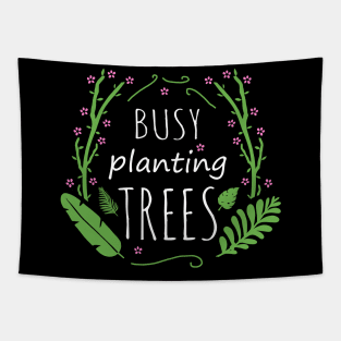 busy plantins trees #2 Tapestry