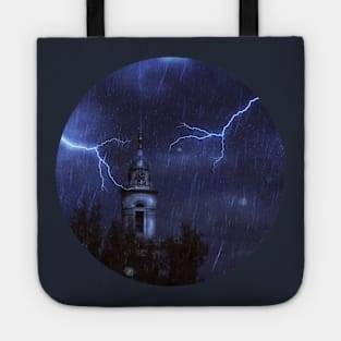 Old chapel and thunderstorm Tote