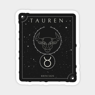 Tauren Birth Sign Magnet