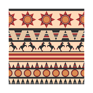 Native Indian style repeating pattern T-Shirt