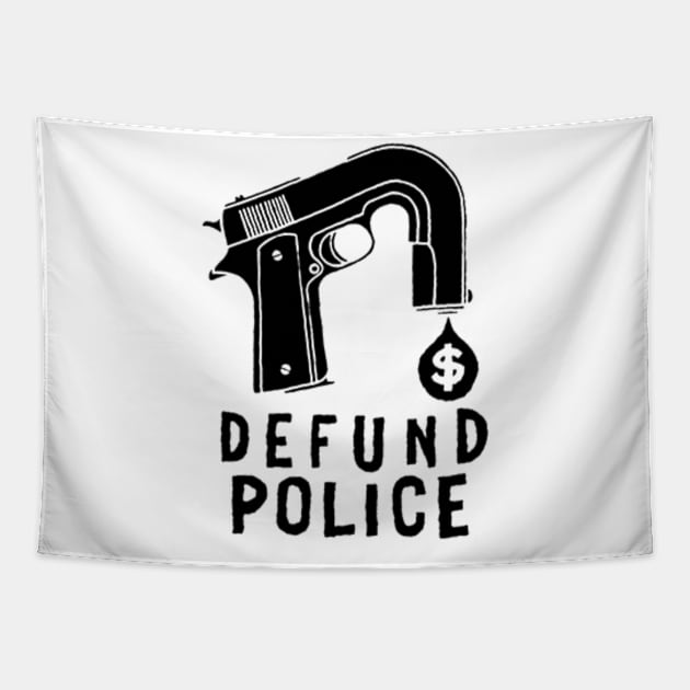 Defund Police Tapestry by benangbajaart