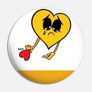 sad broken heart Pin