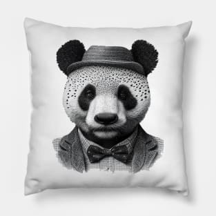 Gentleman panda Pillow
