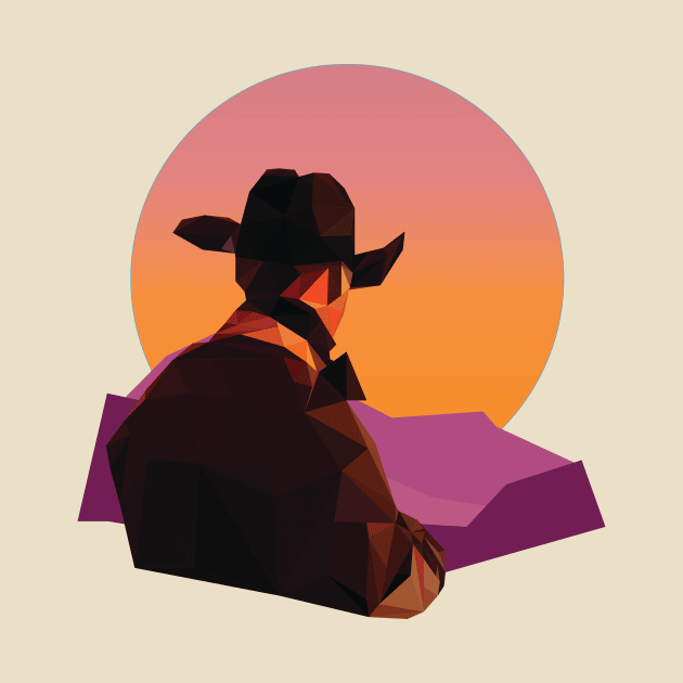 Polygon Cowboy by cwhitebot