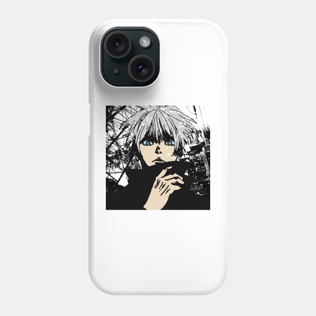 GOJO SATARO VECTOR ART Phone Case by saturnswamp