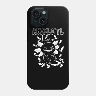 Axolotl Black Phone Case
