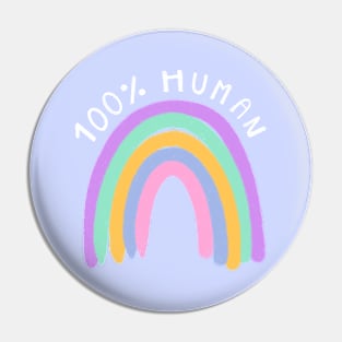 100% human Pin