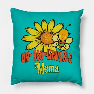 Unbelievable Mema Sunflowers and Bees Pillow