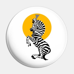 Happy zebra Pin