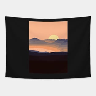 Japanese Sunset - Landscape Tapestry