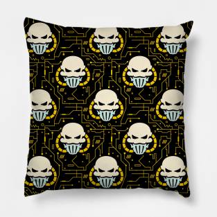 Cyber Skull Pillow