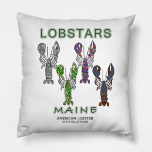 Lobster, Lobsters, Maine, funny sayings, LOBSTARS Pillow