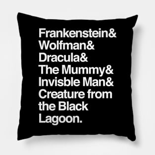 Frankenstein & Classic Horror lineup Pillow