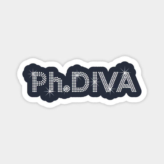 PhDiva - PhD Diva Doctorate Magnet by zeno27