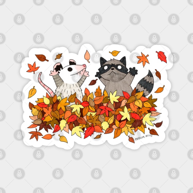 Leaf Party Magnet by Possum Mood