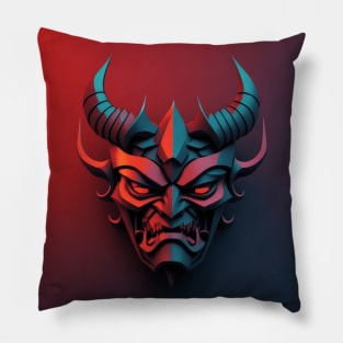 oni mask Pillow